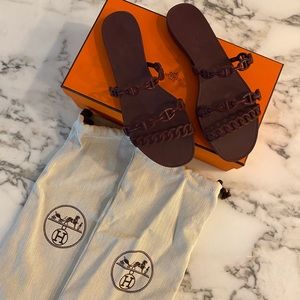 Hermès rubber chains D’ancre Rivage sandals